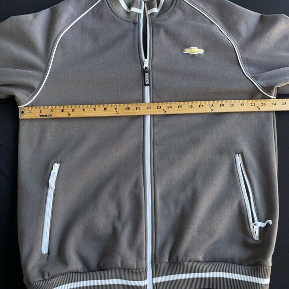 Clique Chevy Mens Jacket Extra Large XL Full Zip Gray Chevrolet Bowtie Casual - Picture 8 of 11